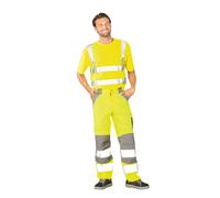Planam Plaline pantalon de sécurité jaune/zinc taille 46, 5611046