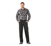 Planam Toile 320 Pantalon à pinces vert - Noir, 46