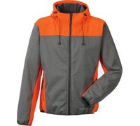 PLANAM Veste Softshell contraste 3732 100%.polyester, couleur gris/orange, taille 4XL, taille:4XL, couleur:gris/orange