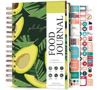 PLANBERRY Journal alimentaire Premium - Planificateur nutritionnel - Suivi de régime et de calories - Journal de repas et d'exercice - Journal de perte de poids (vert avocat)