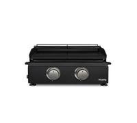 Plancha 2 brûleurs U noire fonte émaillée - PLX1022 Noir G