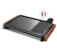 Lagrange Plancha-gril Equilibre électrique 1204 cm² bois foncé