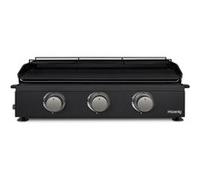 Plancha 3 brûleurs U noire fonte émaillée - PLX1032 Noir G