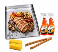 Plancha 30 x 40 cm, avec bord de service, compatible avec Rösle Air Pro F60