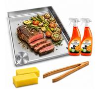 Plancha 30 x 40 cm avec évacuation de la graisse compatible avec Napoleon PRO605