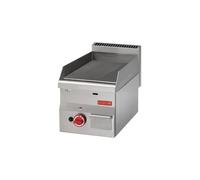 Plancha à gaz 1 zone acier lisse, 5200 W, GAZ