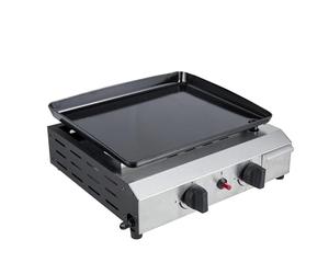 Plancha à gaz 2 brûleurs WERKA PRO