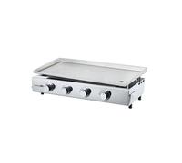 COOKINGBOX Plancha a gaz - 4 feux - BRASILIA - Tout inox - Surface cuisson - 84 x 34 cm inox G
