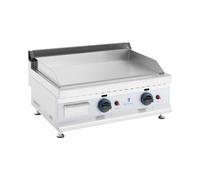 Plancha à gaz double - 60 x 40 cm - Lisse - 2 x 3 100 W - Gaz naturel - 20 mbar | Royal Catering