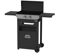 Plancha à gaz Le Marquier Original 260 Duo + Chariot et couvercle sur charnières