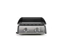 Plancha A Gaz - Livoo - Doc296 - 2 Bruleurs - Gris Livoo