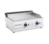 Plancha à gaz naturel en inox grill professionnel 75 cm 2 zones de cuisson 2