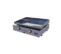 Plancha à gaz SEVILLA 2 feu - Plaque et caisson INOX - SE2-2R