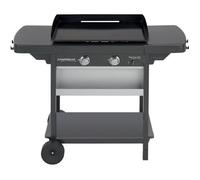 Plancha à gaz sur chariot CAMPINGAZ - EXB 2 - 2 brûleurs - Plaque en acier double émaillage - Surface de cuisson : 66 x 42 cm