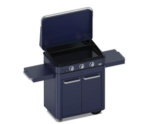 Plancha à gaz sur chariot - Combo ENOSIGN 80 Bleu Navy