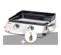 Plancha à gaz Vera 200 avec cuve en inox - Somagic + Dégraissant plancha