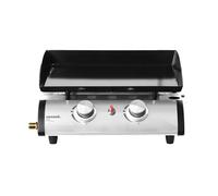 Plancha au gaz 2 brûleurs - Porthos - 5 kW. barbecue. cuisine extérieure. plaque émaillée. inox