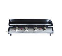 Plancha au gaz 4 feux - Porthos 4 brûleurs - 10 kW. barbecue. cuisine extérieure. grande plaque émaillée. inox