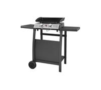 Plancha au gaz mala - 2 brûleurs 5kw + chariot