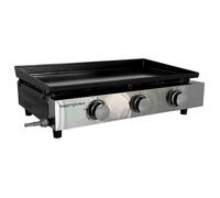 Happy Garden Plancha à gaz MÉRIDA, 3 brûleurs 6 kW, Butane/Propane, Plaque acier émaillé 60x35 cm