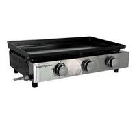 Happy Garden Plancha à gaz MÉRIDA, 3 brûleurs 6 kW, Butane/Propane, Plaque acier émaillé 60x35 cm