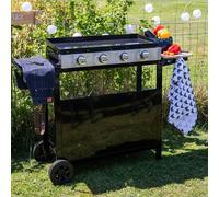 Happy Garden Plancha au gaz MÉRIDA 4 brûleurs + Chariot