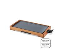 LIVOO Plancha DOC322 2200W revêtement céramique bambou plaque amovible thermostat ajustable
