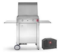 Plancha CHEF 55 Lisse + Chariot Fermé + Couvercle + Housse PLANET