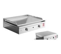 Plancha CHEF 55 Lisse + Couvercle à Charnières Gris argent G