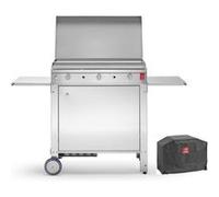 Plancha CHEF 80 Lisse + Chariot Fermé + Couvercle + Housse PLANET