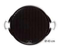 Plancha double face fonte émaillée ronde diamètre 43cm