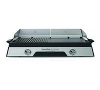 Plancha électrique 2200w plaque inox 52 x 31.5cm Kitchen Chef PLANCHADUO2200 inox G
