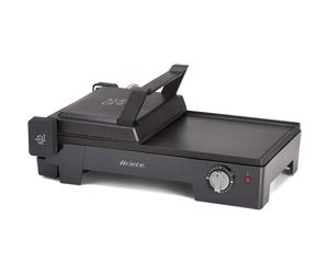 Plancha électrique 3 en 1 - ARIETE 1916 - 2400 W - Plaque 60 x 25 cm - Noir