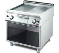 Plancha Eléctrique - 400V - 12 kw - Gastro M - - Acier inoxydable 800x700x850mm