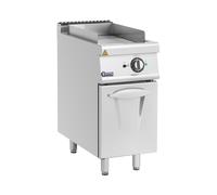 Plancha électrique - 5,4 kW - rainurée - avec meuble bas - 40 x 70 cm - Pro 730 Series - Royal Catering RCEG-40/700CG