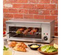 Plancha Électrique À Thermostat (50-300°C) - Barbecue D'Intérieur 2000W, 30L, 4 Étages Réglables, Cuisson Uniforme Et Sans Fumée, Pour Un Service Raclette Réussi