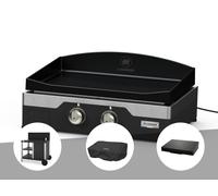 Plancha électrique Allure 260 DUO 60 x 40 cm + Desserte + Couvercle + Housse - Le Marquier