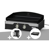 Plancha électrique Allure 260 DUO 60 x 40 cm + Desserte + Couvercle - Le Marquier