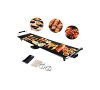 Plancha Electrique Antiadhésive COSTWAY-1800W-90 x 23 CM-Thermostat Adjustable-Tiroir Collecteur d’Huile-Conduction Thermal Rapide