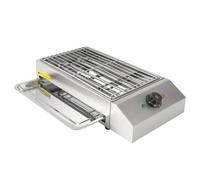 Plancha électrique, barbecue électrique portable et grille à viande électrique - température réglable, grille amovible et bac de récupération de l'huile