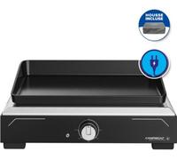 Plancha électrique CAMPINGAZ 1 XD noir inox à poser, 45x30 cm + housse