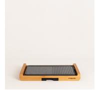 Plancha électrique - Create - Stone Flat Bamboo - 1800W - Design bambou - Thermostat réglable