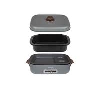 Kuvings - Plancha électrique de table antiadhésive - Multifonction : Cuisiner, griller, mijoter - Nettoyage facile - Multi-grill