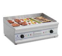 Royal Catering Plancha électrique lisse - Double - 75 cm - 2 x 3 200 W RCG 75