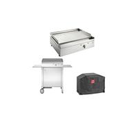 - Plancha électrique en inox Chef 55 cm Avec chariot fermé + housse
