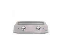 Plancha électrique inox 2 thermostats DOC302