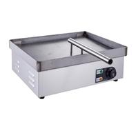 Plancha Électrique INOX Professionnelle Contrôle Température 110°C