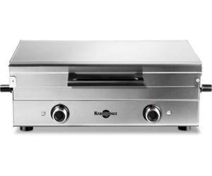 Plancha électrique KRAMPOUZ Club inox 2 brûleurs à poser, 65.5x39.5 cm