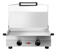 Plancha électrique KRAMPOUZ PFSY2AA-KR inox 2 brûleurs à poser, 54x33 cm