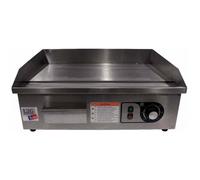 Plancha électrique lisse - 3000 W - Surface inox : 540 x 300 mm
